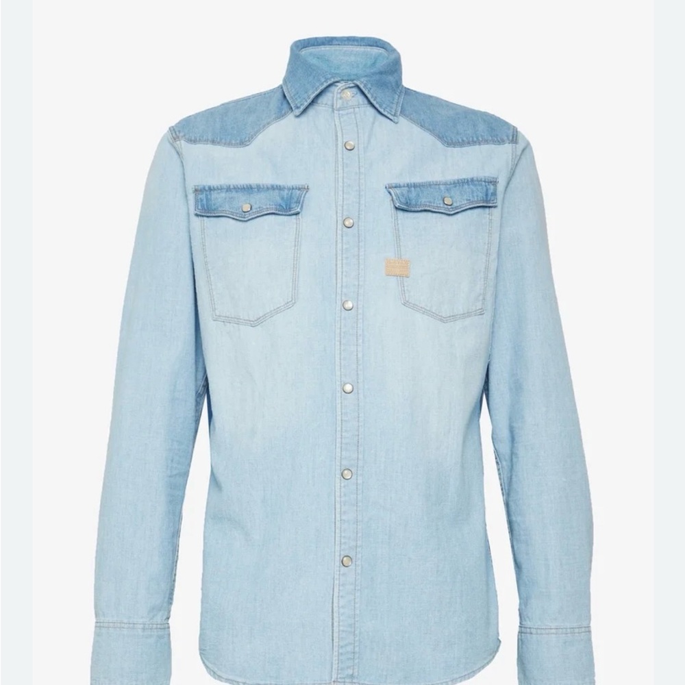 G-Star Light Blue Casual Denim Shirt